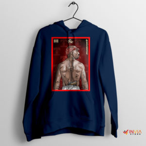 Exodus Album Art Legacy 2PAC Navy Hoodie