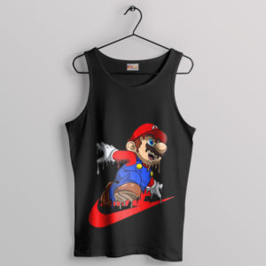 Fantasy Trippy Mario Bros Nintendo Black Tank Top