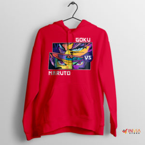 Goku vs Naruto Battle of Heroes Red Hoodie