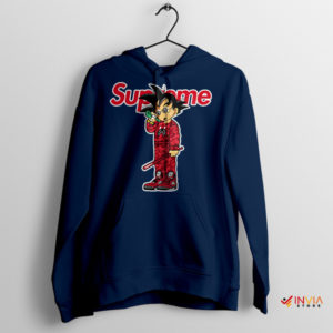 Goku's Super Transformation Fashion Style Navy Hoodie