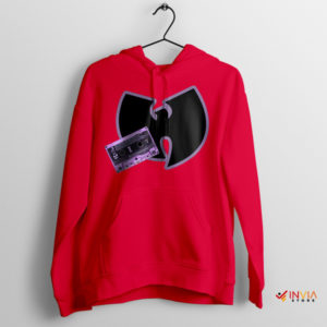 Golden Era Groove Wu-Tang Retro Tape Red Hoodie