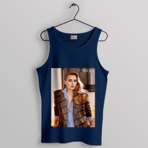 Grace and Glamour Adele Vogue Navy Tank Top
