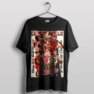Greatness Legends of the Chicago Bulls Black T-Shirt