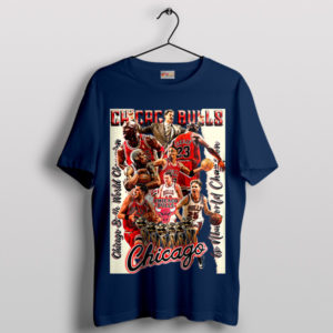 Greatness Legends of the Chicago Bulls Navy T-Shirt