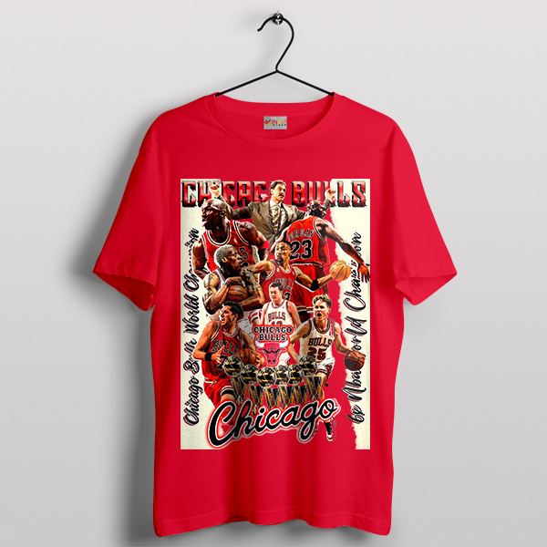 Greatness Legends of the Chicago Bulls Red T-Shirt
