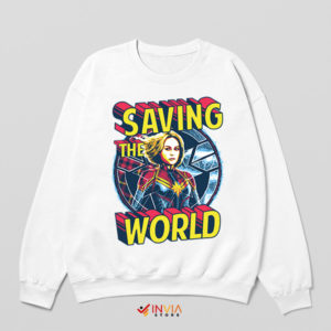 Guardians of Peace Carol Danvers White Sweatshirt