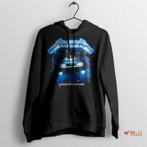 Heavy Metal Time Warp Delorean Black Hoodie