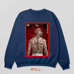 Hip-Hop Legend Exodus 2PAC Navy Sweatshirt