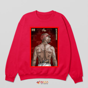 Hip-Hop Legend Exodus 2PAC Red Sweatshirt