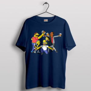 Homer's Force Bear in Springfield Navy T-Shirt
