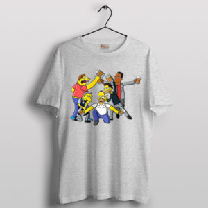 Homer's Force Bear in Springfield Sport Grey T-Shirt