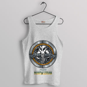 Honor Medals in a Galaxy Mandalorian Sport Grey Tank Top