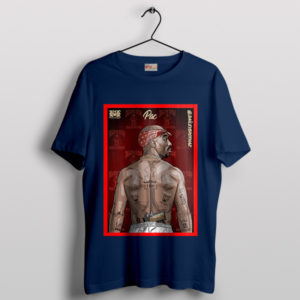 Honoring the Legendary 2PAC Exodus Navy T-Shirt