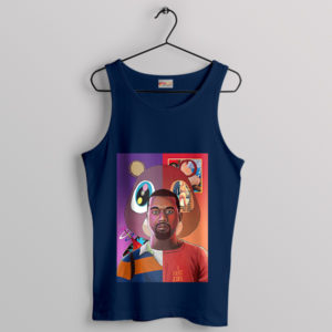 I Am the Artistic Evolution Kanye West Navy Tank Top