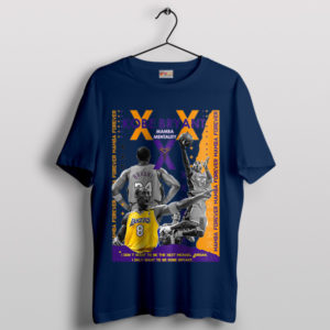 I Only Want to be Kobe Bryant Quote Navy T-Shirt