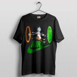 Interdimensional Mishap Rick Morty Black T-Shirt