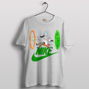 Interdimensional Mishap Rick Morty Sport Grey T-Shirt