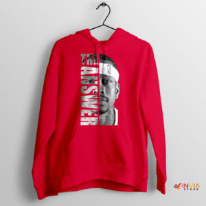 Iverson's Basketball Icon Series Answer Red Hoodie