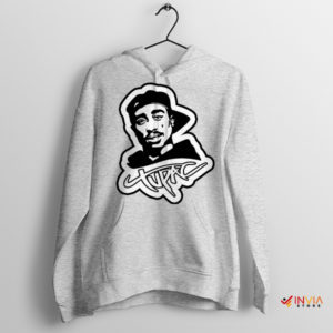 Justice Style 2PAC Inspired Merch Sport Grey Hoodie