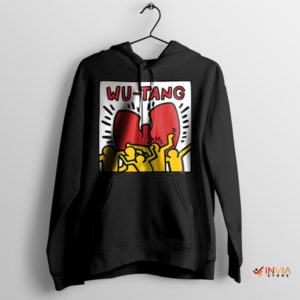 Legends on Walls Wu-Tang x Keith Haring Black Hoodie