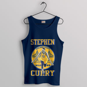 Masterpiece in Gold Stephen Curry Navy Tank Top