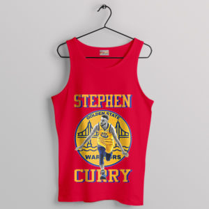 Masterpiece in Gold Stephen Curry Red Tank Top