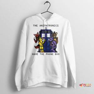 Mechanics Animatronics TARDIS Dr Who White Hoodie