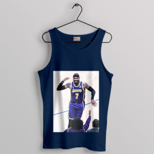 Melo Mania Carmelo Anthony 7 Navy Tank Top