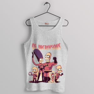 Meme Family Simpsons Incredibles Sport Grey Tank Top