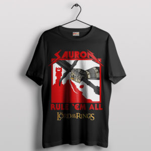 Metallic Mordor Sauron's Rule 'Em All T-Shirt