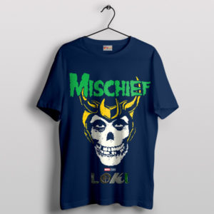 Mischief Meets Misfits Loki TV Series Navy T-Shirt