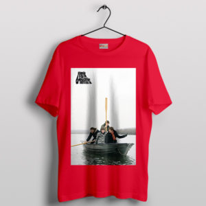 Musical Waves Arctic Monkeys in Boat Red T-Shirt