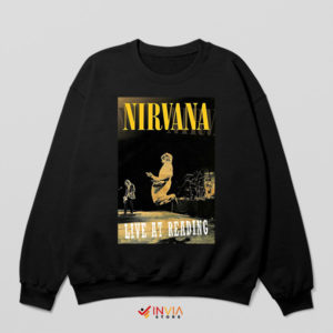 Nirvana's Unforgettable Reading Show Black Sweatshirt