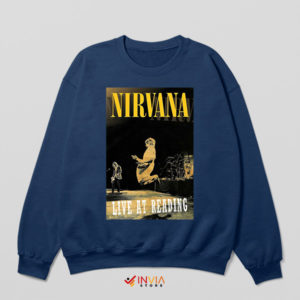 Nirvana's Unforgettable Reading Show Navy Sweatshirt