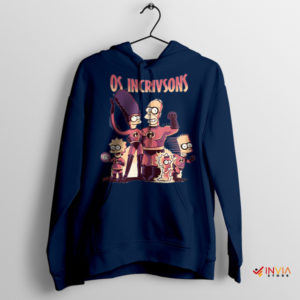 Os Incríveis Incredibles Simpsons Meme Navy Hoodie