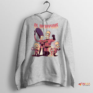 Os Incríveis Incredibles Simpsons Meme Sport Grey Hoodie