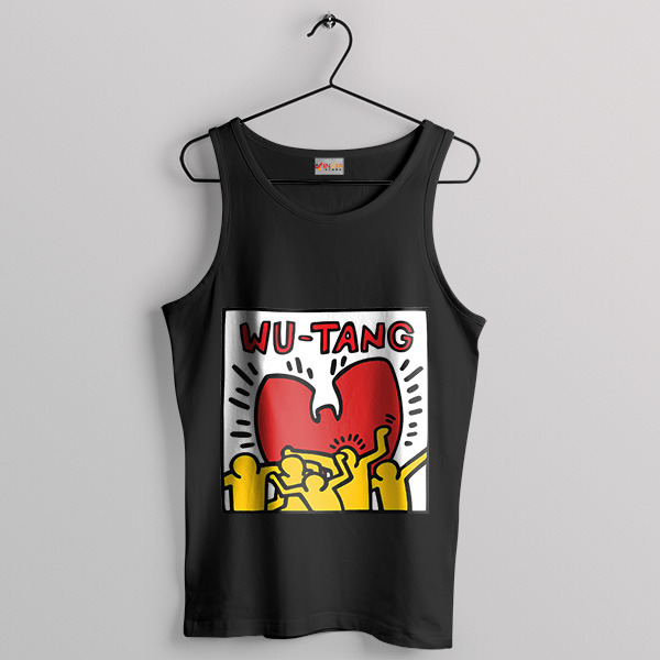 Paint Stroke Wu-Tang x Keith Haring Black Tank Top