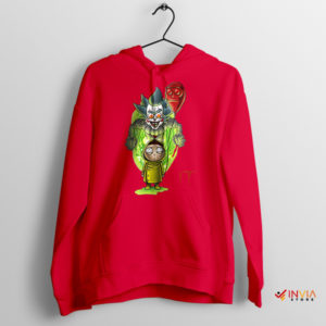 Pennywise's Cosmic Meets Rick Morty Red Hoodie