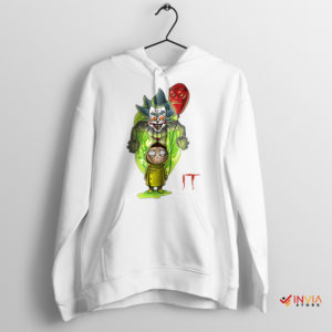 Pennywise's Cosmic Meets Rick Morty White Hoodie