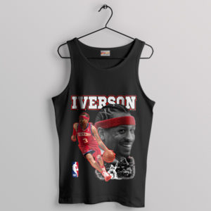 Philly Phenom Allen Iverson Sixers Black Tank Top