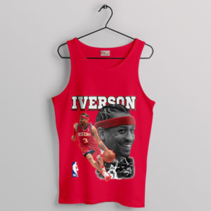 Philly Phenom Allen Iverson Sixers Red Tank Top