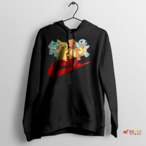 Pocket Monster Magic Starter Pokémon Black Hoodie