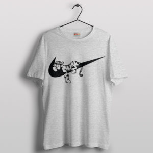 Pooh's Playful Stripes Tigger x Nike Sport Grey T-Shirt