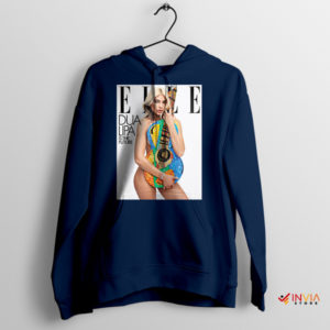 Pop Music Fanwear Dua Lipa Elle Cover Navy Hoodie