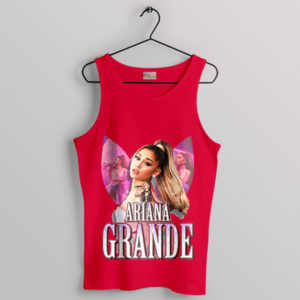 Pop Princess Ariana Grande Graphic Red Tank Top
