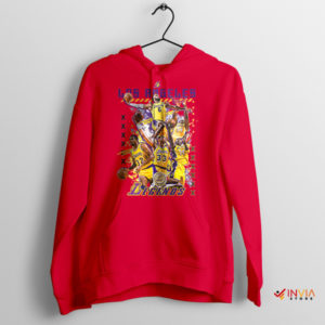 Purple and Gold Royalty Lakers Legends Red Hoodie