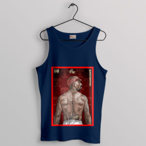 Retro Exodus Album Inspired 2PAC Navy Tank Top