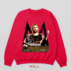 Retro Rockstar Revival Adam Levine Red Sweatshirt