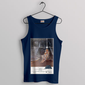 Retro Sci-Fi 1977 Original Star Wars Navy Tank Top