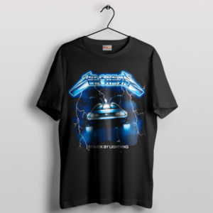 Ride the Lightning Flux Delorean Black T-Shirt